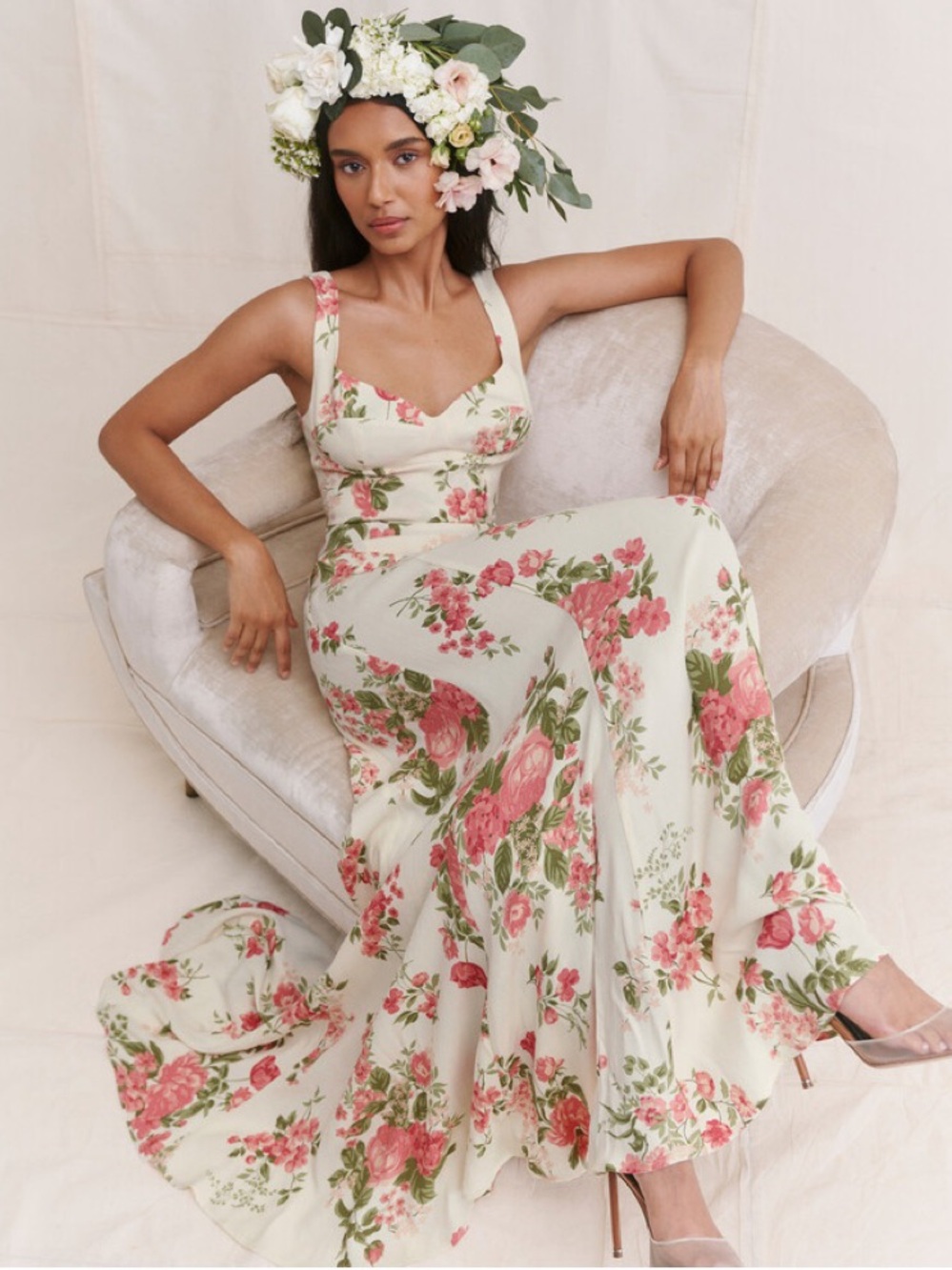 Reformation Lecce Dress with Floral Print